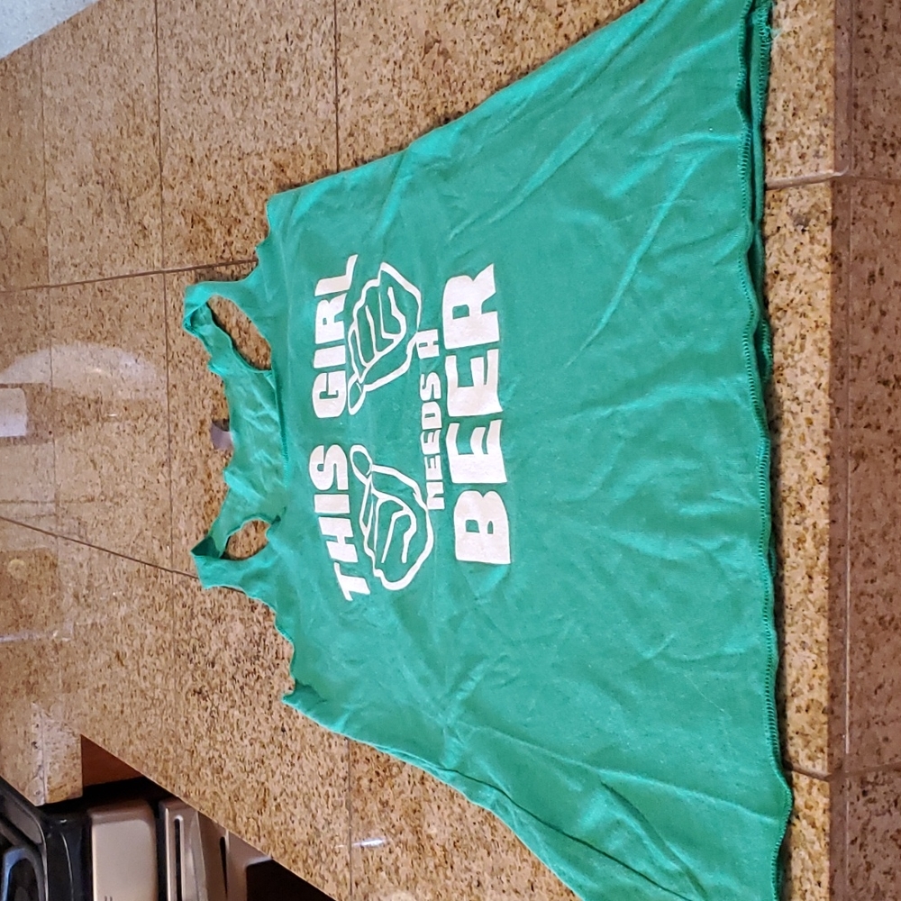 St Patrick's Day fun tank top